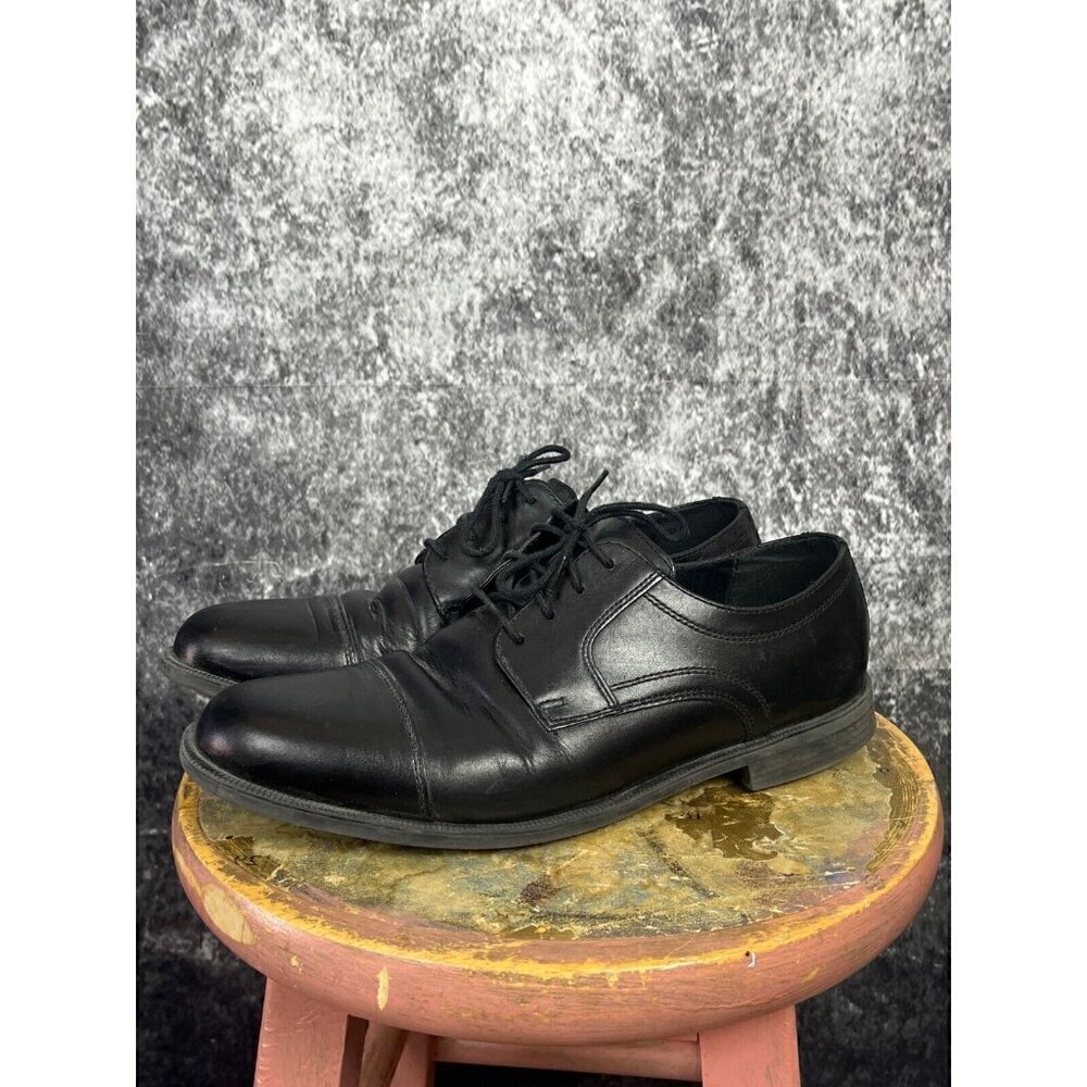 Cole Haan Black Oxford Leather Business Dress‎ Shoes Men's 8.5 EUC